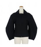 ジルサンダー JIL SANDER 22AW ジップアップ コットン ジャケット ブルゾン 32 黒 ブラック J02BN0004 J45020