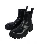 バレンシアガ BALENCIAGA TRACTOR BOOTIE トラクターブーツ サイドゴアブーツ 38 黒 ブラック 641399 WA8E9