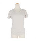 メゾンマルジェラ Maison Margiela 21SS ドレープ コットン ニット カットソー Tシャツ 半袖 36 ライトグレー S29GC0294