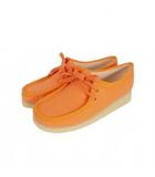 クラークス clarks Wallabee ワラビー テキスタイル UK5 38 オレンジ