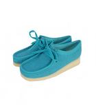 クラークス clarks Wallabee ワラビー テキスタイル UK3.5 36 Teal ブルー ターコイズ