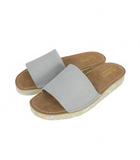 クラークス clarks Lunan Slide スエードレザー スライド サンダル UK5.5 39 青 ライトブルー