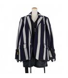 サカイ sacai ストライプ ドッキングジャケット ブレザー 2 マルチカラー 18-04172