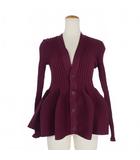Pottery Cardigan ペプラム カーディガン 1 ボルドー CF006KE214RHM
