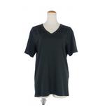 エムエムシックス メゾンマルジェラ MM6 Maison Margiela 25SS エイズ Tシャツ Vネック プリント 半袖 S チャコールグレー SH2GC0022