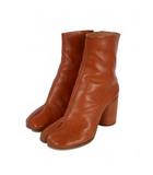 メゾンマルジェラ Maison Margiela 足袋 タビ ヒール ショートブーツ 36 茶 ブラウン