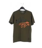 ナイキ NIKE プリント Tシャツ カットソー 半袖 M カーキ