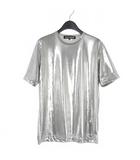 ジュンヤワタナベ JUNYA WATANABE コムデギャルソン 25SS メタリック カットソー Tシャツ 半袖 M シルバー JO-T015