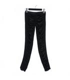 サス&バイド sass&bide シャーリング レギンスパンツ S-M 黒 ブラック