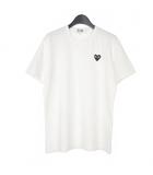 プレイコムデギャルソン PLAY COMME des GARCONS 21SS ハートワッペン Tシャツ カットソー 半袖 L 白 ホワイト AZ-T064