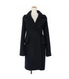 メゾンマルジェラ Maison Margiela 白タグ 13AW ウール メルトン コート ドール ビックフラップポケット 38 紺 ネイビー S29AA0080