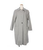 メゾンマルジェラ Maison Margiela 2WAY ノーカラー ウールコート カシミヤ混 36 グレー S51AA0094