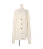 メゾンマルジェラ Maison Margiela オーバーサイズ ロング カーディガン ニット S アイボリー 白 S51HA0901