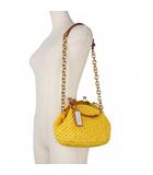 メゾンマルジェラ Maison Margiela 21AW RAFFIA S.W.A.L.K. II 2WAY ラフィアハンドバッグ がま口 UNI イエロー S56WD0130 国内正規