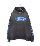 セントマイケル SAINTMICHAEL 25AW HOODIE LOVE AMONG プルオーバーパーカー フーディ XL 黒 ブラック SM-HR1-0000-053