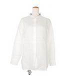 Sマックスマーラ 'S Max Mara ノーカラー リネン シャツ 長袖 白 ホワイト