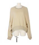 ウジョー Ujoh ボアニット セーター 長袖 サイズ2 ベージュ U763-T02-107