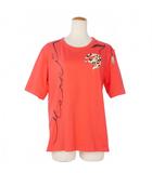 マルニ MARNI バックリボン プリント Tシャツ カットソー 半袖 42 赤 オレンジ