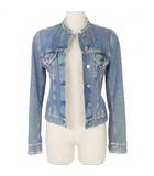 アクネ ストゥディオズ Acne Studios デニムジャケット ジーンズ  ノーカラー 32 青 ブルー