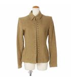 ビブロス BYBLOS ジャケット スタッズ ブルゾン 40 茶 ブラウン 700131569