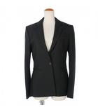 バレンシアガ BALENCIAGA アレキサンダーワン期 テーラードジャケット ブレザー 背面サテンベルト 1ボタン 34 黒 ブラック 374085 国内正規