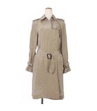 シルク トレンチコート 薄手 2 グレーベージュ