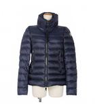 モンクレール MONCLER AGAPE ダウンジャケット ペプラム 1 紺 ネイビー B20934538985