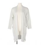 マカフィー MACPHEE トゥモローランド ラメ カーディガン ロング 長袖 Sサイズ グレー 灰色