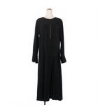 ワイズ Y's ヨウジヤマモト 23AW トリポリハーフジップワンピース 1 黒 ブラック YJ-D04-500