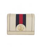 グッチ GUCCI ミニウォレット オフィディア 二つ折り財布 GGロゴ ダブルG アイボリー 523155-0416