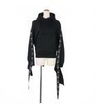 ヴェトモン ベトモン VETEMENTS アシメントリーパーカー フーディー テーピング XSサイズ ブラック 黒 WSS18TR26