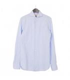 ギローバー GUY ROVER シャツ ブラウス 長袖 サークルドット Mサイズ ブルー 青