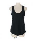 カレントエリオット CURRENT ELLIOTT タンクトップ カットソー ノースリーブトップス 1 黒 ブラック