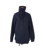 エムエムシックス メゾンマルジェラ MM6 Maison Margiela 12AW ダブルジップスウェット 長袖 ハイネック Mサイズ ネイビー 紺 S32GP0092 国内正規