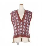 マメクロゴウチ  Mame Kurogouchi 20AW リバーシブルニットベスト Vネック 2 マルチカラー MM20FW-KN012