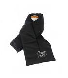 ミッドウエスト MIDWEST 603 ダウンマフラー ストール 文字プリント 黒 ブラック