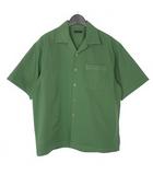 ミッドウエスト MIDWEST 開襟シャツ 半袖 五部袖 フリーサイズ ライトグリーン 緑