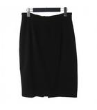 タイトスカート バックスリット 膝丈 サイズ44 ブラウン 茶