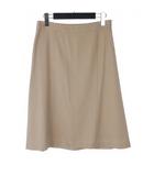 フレアスカート ウール 膝丈 サイズ42 ベージュ