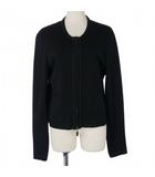 アンテプリマ ANTEPRIMA ジップアップ カーディガン ノーカラー 長袖 丸首 42 紺 ネイビー