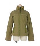 JEANS ハイネック ミリタリージャケット ジップアップ ブルゾン IT42 緑 カーキ