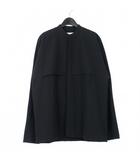 22AW バンドカラーシャツ 長袖 39 ブラック 黒 J21DL0008 J40014 国内正規