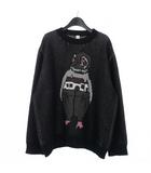 25AW Baggy And Hammershoi グラフィックニット セーター 長袖 M ブラック 黒 2502SK116