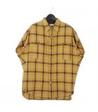 24AW CILLOTH SHIRTS カットオフ チェックシャツ ノースリーブ S イエロー 242-020713-9292