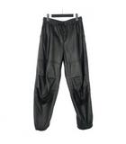 アレキサンダーワン ALEXANDER WANG ラムスキンレザー トラックパンツ S ブラック 黒 UWC1224035