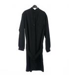 ヨウジヤマモトプールオム YOHJI YAMAMOTO POUR HOMME 97AW ロングシャツ プルオーバー 長袖 ウール Mサイズ ブラック 黒 HI-B21-161