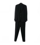 マーガレットハウエル MARGARET HOWELL フォーマルスーツ シングル ウール 無地 旧タグ Mサイズ ブラック 黒