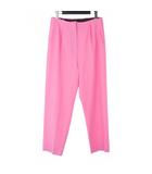 エムエムシックス メゾンマルジェラ MM6 Maison Margiela センタープレスパンツ テーパード スラックス カットオフ サイズ40 ピンク