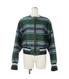 マメクロゴウチ  Mame Kurogouchi 20AW エスニックパターン ジャカードブルゾン 1 緑 グリーン MM20PF-JK710