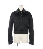 クリスチャン ワイナンツ christian wijnants サテン トラッカージャケット ブルゾン 長袖 ナイロン 34 ブラック 黒 WPM4838JIRO